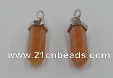 NGP5008 8*30mm sticks red aventurine pendants wholesale