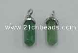 NGP5009 8*30mm sticks green aventurine pendants wholesale