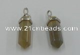 NGP5011 8*30mm sticks agate gemstone pendants wholesale