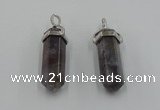 NGP5012 8*30mm sticks Indian agate gemstone pendants wholesale