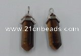 NGP5016 8*30mm sticks yellow tiger eye pendants wholesale