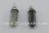 NGP5017 8*30mm sticks seaweed quartz pendants wholesale