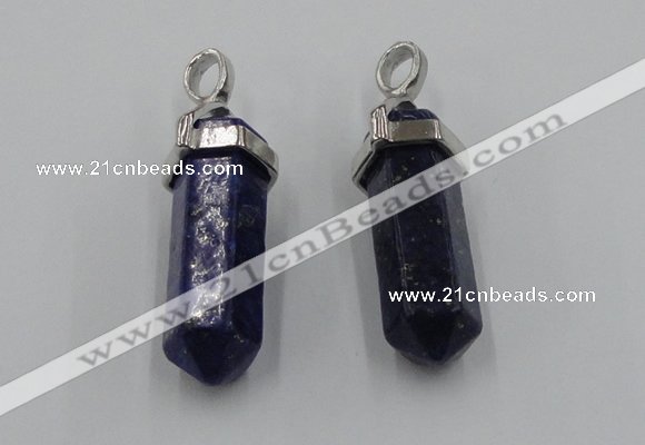 NGP5019 8*30mm sticks lapis lazuli gemstone pendants wholesale