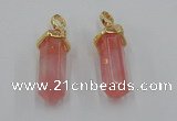 NGP5028 8*30mm sticks cherry quartz gemstone pendants wholesale