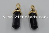 NGP5032 8*30mm sticks blue goldstone pendants wholesale