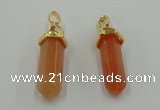 NGP5033 8*30mm sticks red aventurine pendants wholesale