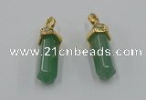 NGP5034 8*30mm sticks green aventurine pendants wholesale