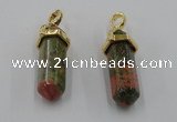 NGP5039 8*30mm sticks unakite gemstone pendants wholesale