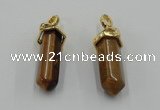 NGP5041 8*30mm sticks yellow tiger eye pendants wholesale