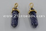 NGP5043 8*30mm sticks sodalite gemstone pendants wholesale