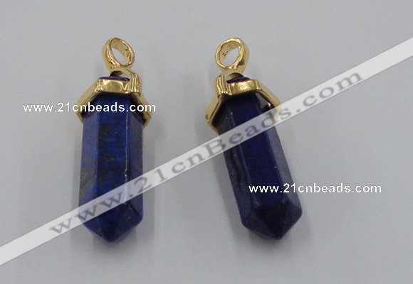 NGP5044 8*30mm sticks lapis lazuli gemstone pendants wholesale