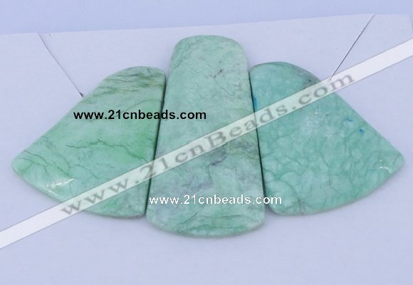 NGP53 Fashion grass turquoise gemstone pendants set jewelry wholesale