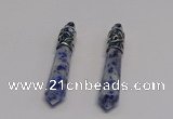 NGP5408 10*65mm sticks sodalite gemstone pendants wholesale