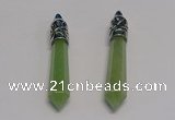 NGP5415 10*65mm sticks green aventurine pendants wholesale