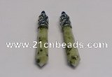 NGP5419 10*65mm sticks kiwi jasper pendants wholesale