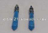 NGP5427 10*65mm sticks blue turquoise pendants wholesale