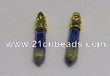 NGP5442 10*65mm sticks lapis lazuli gemstone pendants wholesale