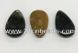 NGP5510 30*50mm flat teardrop ocean agate pendants wholesale