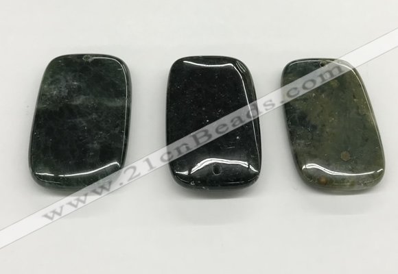 NGP5515 30*50mm rectangle ocean agate pendants wholesale