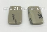 NGP5526 30*50mm - 35*55mm rectangle jasper pendants wholesale