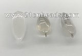 NGP5540 14*40mm - 23*58mm teardrop white crystal pendants