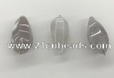 NGP5544 14*40mm - 23*58mm teardrop agate gemstone pendants