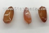 NGP5546 14*40mm - 23*58mm teardrop agate gemstone pendants