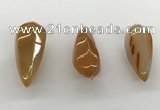 NGP5553 14*40mm - 23*58mm teardrop agate gemstone pendants