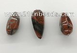 NGP5558 14*40mm - 23*58mm teardrop brecciated jasper pendants