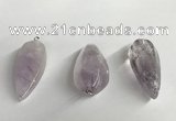 NGP5567 18*40mm - 23*58mm teardrop lavender amethyst pendants