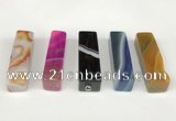 NGP5720 12*52mm cuboid agate gemstone pendants wholesale