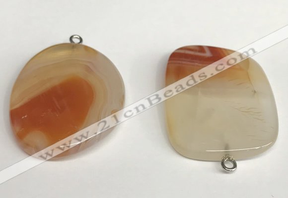 NGP5739 30*40mm freeform agate pendants wholesale