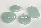 NGP5762 25*35mm - 30*40mm freefrom gemstone pendants wholesale