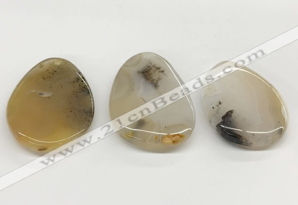 NGP5779 35*50mm - 38*55mm freeform agate slab pendants