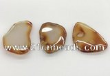 NGP5782 30*50mm - 45*60mm freeform agate slab pendants