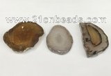 NGP5783 25*50mm - 50*80mm freeform agate slab pendants