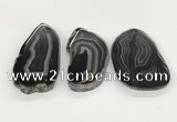 NGP5787 30*55mm - 45*65mm freeform agate slab pendants