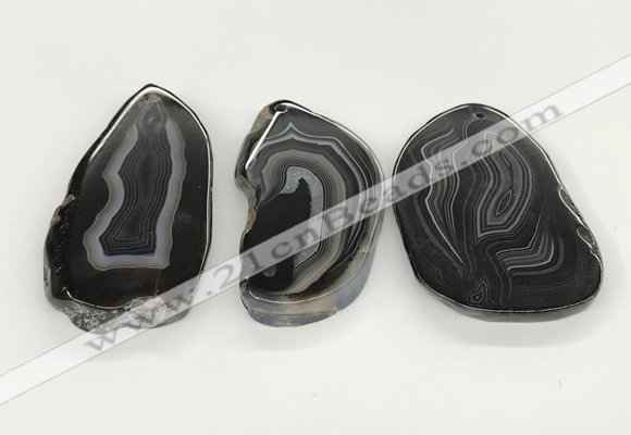 NGP5787 30*55mm - 45*65mm freeform agate slab pendants