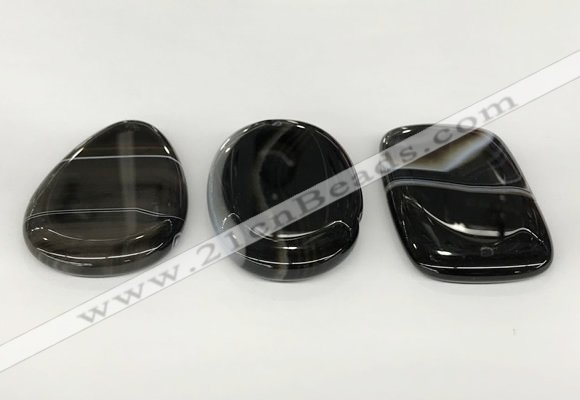 NGP5799 35*55mm freeform agate slab pendants wholesale