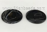 NGP5801 48mm - 53mm flat round agate pendants wholesale