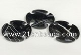 NGP5803 42mm - 45mm flower agate slab pendants wholesale