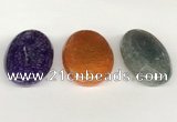 NGP5818 30*50mm oval agate gemstone pendants wholesale