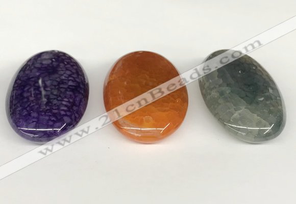 NGP5818 30*50mm oval agate gemstone pendants wholesale