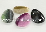 NGP5822 35*55mm - 40*60mm faceted freeform agate gemstone pendants