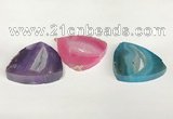 NGP5824 45*45mm triangle agate gemstone pendants wholesale