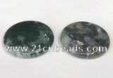 NGP5831 50mm flat round agate gemstone pendants wholesale