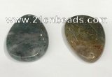 NGP5832 30*50mm - 35*55mm flat teardrop agate gemstone pendants