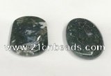 NGP5833 35*55mm oval agate gemstone pendants wholesale