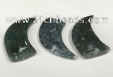 NGP5835 22*55mm - 25*55mm horn agate gemstone pendants wholesale