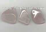 NGP5849 28*45mm - 40*55mm freeform rose quartz slab pendants